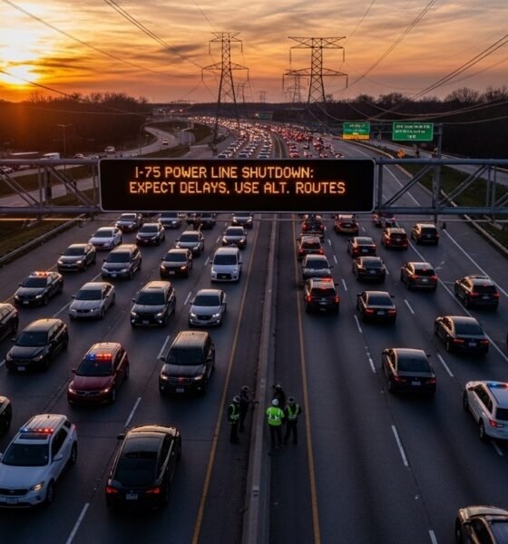 i-75 Power Line Shutdown