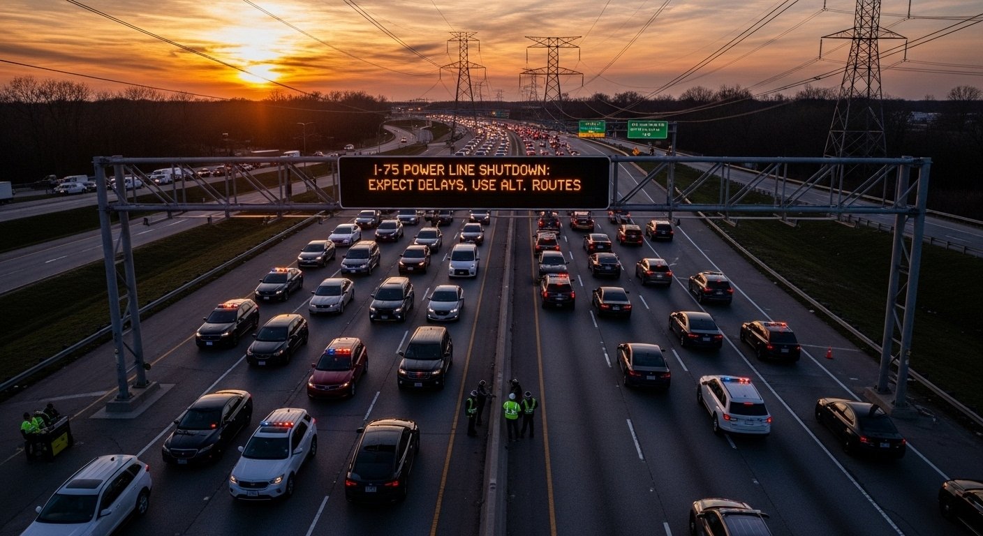 i-75 Power Line Shutdown
