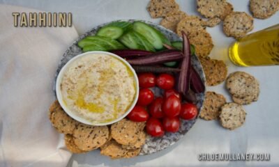 Creamy tahhiini paste in a bowl, ready for cooking and drizzling over dishes