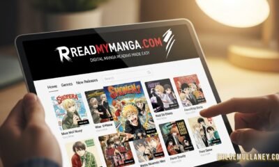 ReadMyManga Com homepage showing a vast digital manga library