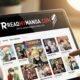 ReadMyManga Com homepage showing a vast digital manga library