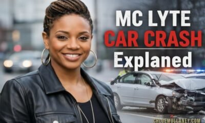 MC Lyte pictured at a public event amid mc lyte car crash rumor clarification