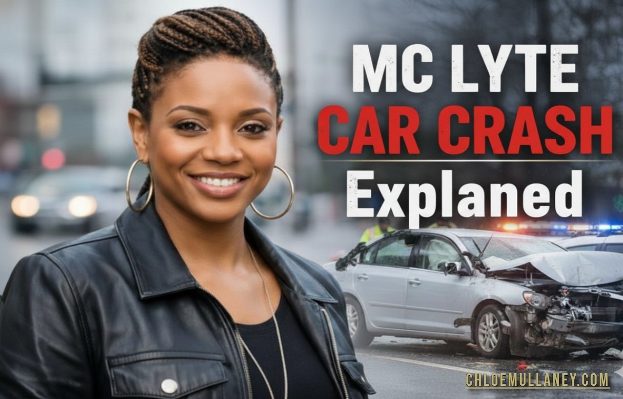 MC Lyte pictured at a public event amid mc lyte car crash rumor clarification